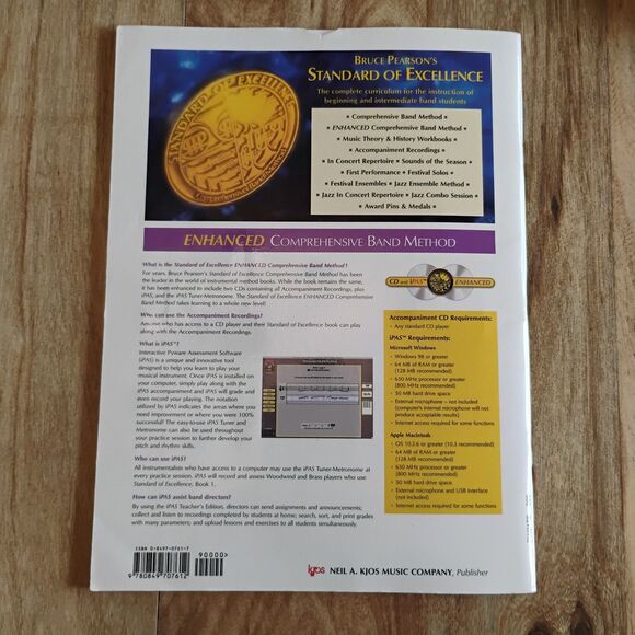 Standard of Excellence Enhanced Comprehensive Band Method Trombone Bk 1 with CD - Picture 5 of 6